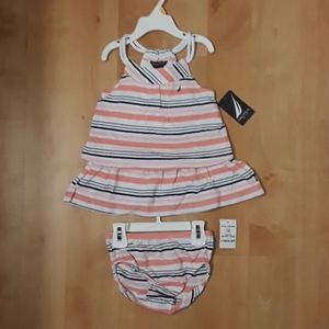 NWT, Nautica Baby Striped Tier 2 Piece Set